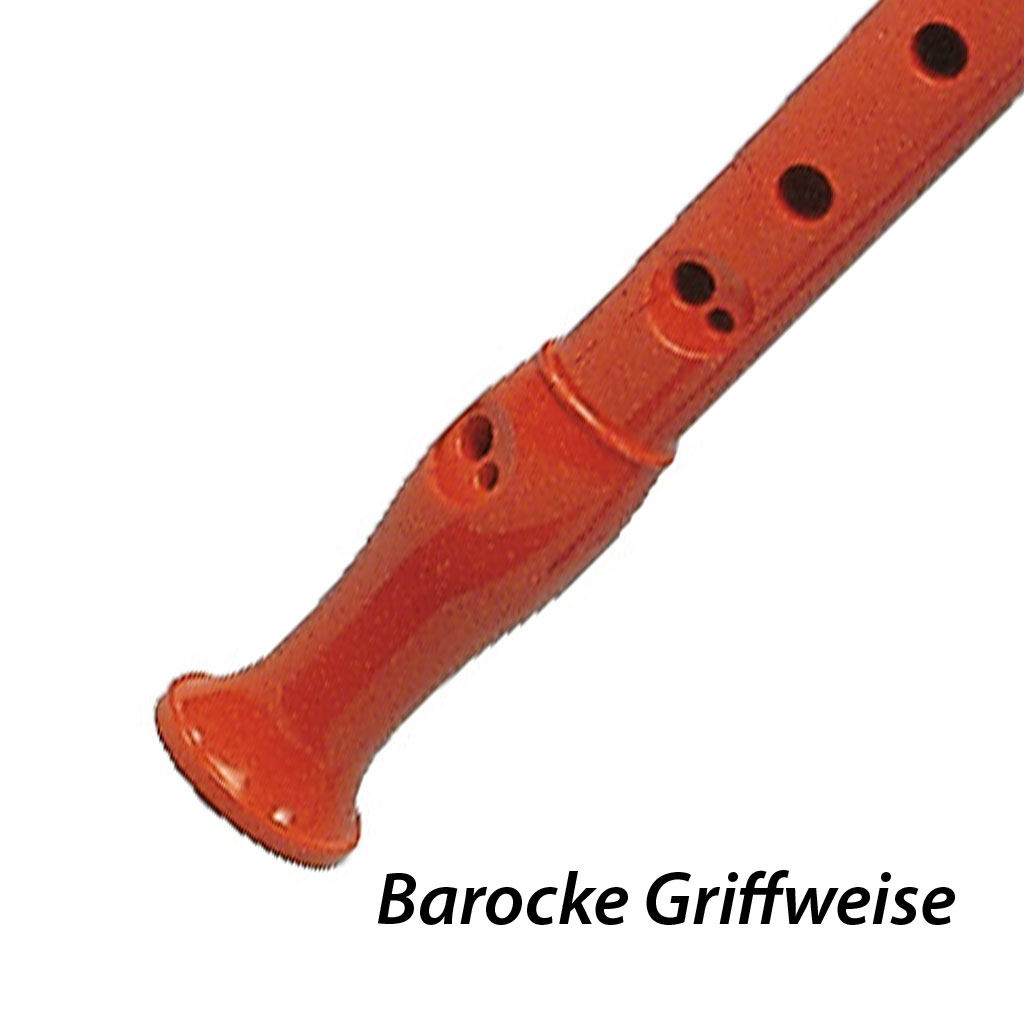 Blockflöte Classic, barocke Griffweise