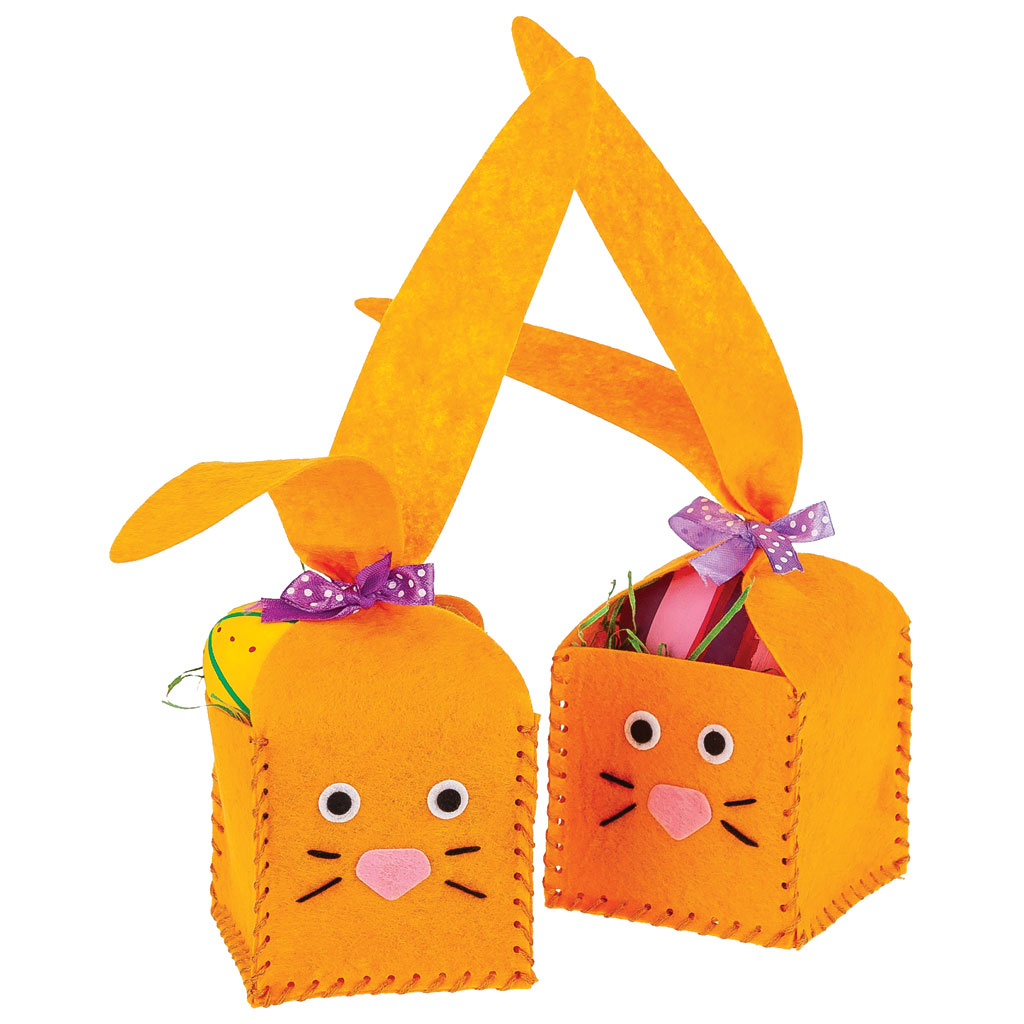 Filzkörbchen-Set Langohr, Bastelset für 2 Stück Filzkörbchen-Set Langohr, Bastelset für 2 Stück