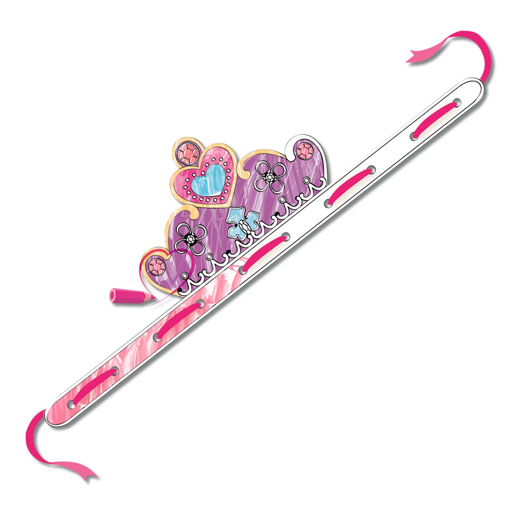 Diademe zum Selbstgestalten, 6 Stück, inkl. Band