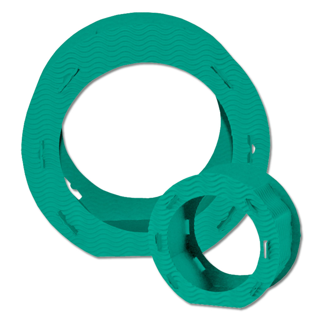 Große Laternen-Stanzformen - grün