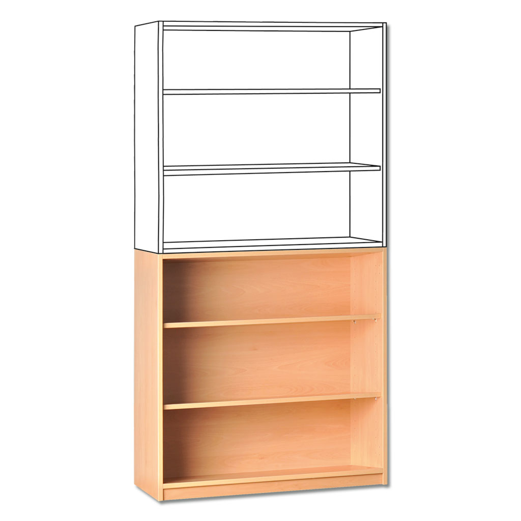 Modulus® Unterschrank-Regal ohne Mittelwand, 2 Böden