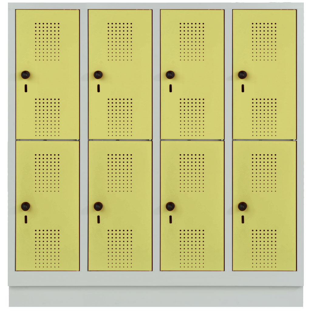 Garderobenschrank, doppelstöckig