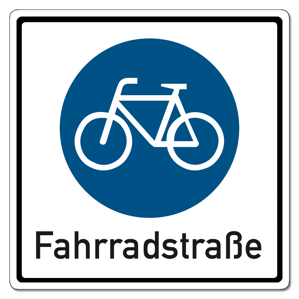Großes Straßenverkehrsschild Nr. 244