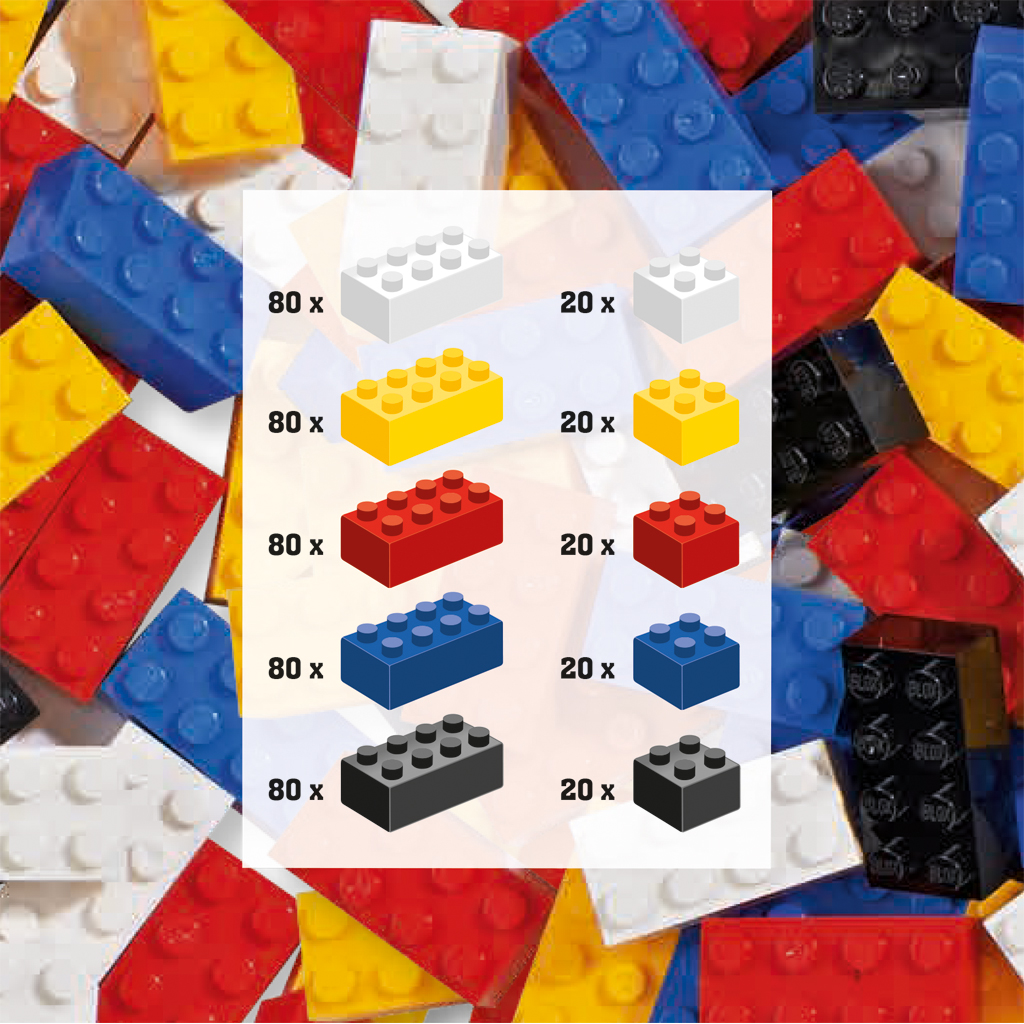 Blox Container mit 500 Bausteinen