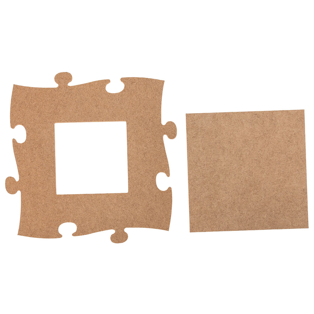 Holzpuzzle-Bilderrahmen, blanko