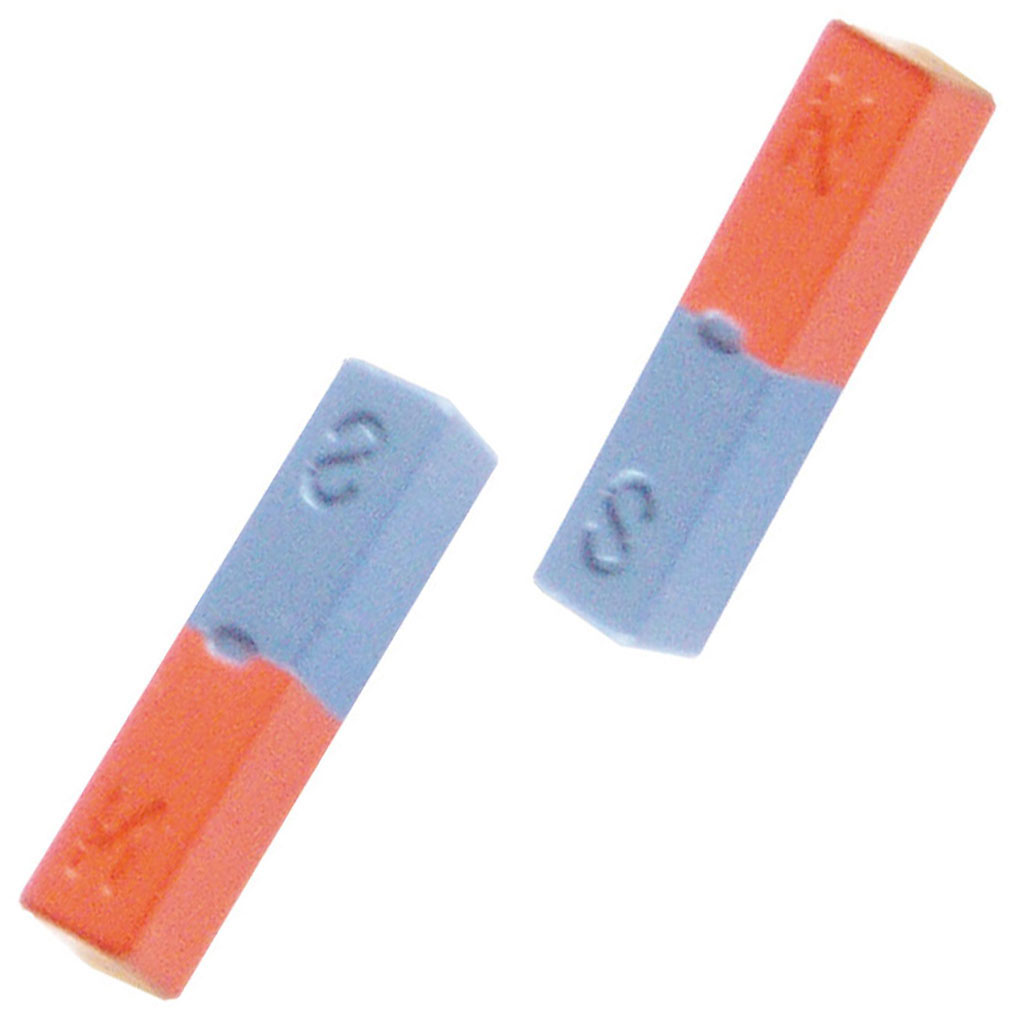 Große Flachstahlmagnete, Ferrit, 2 Stück