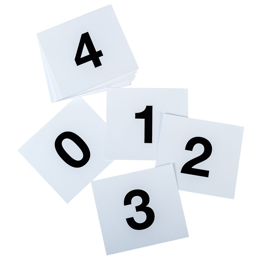 Zahlenkarten von 0-20