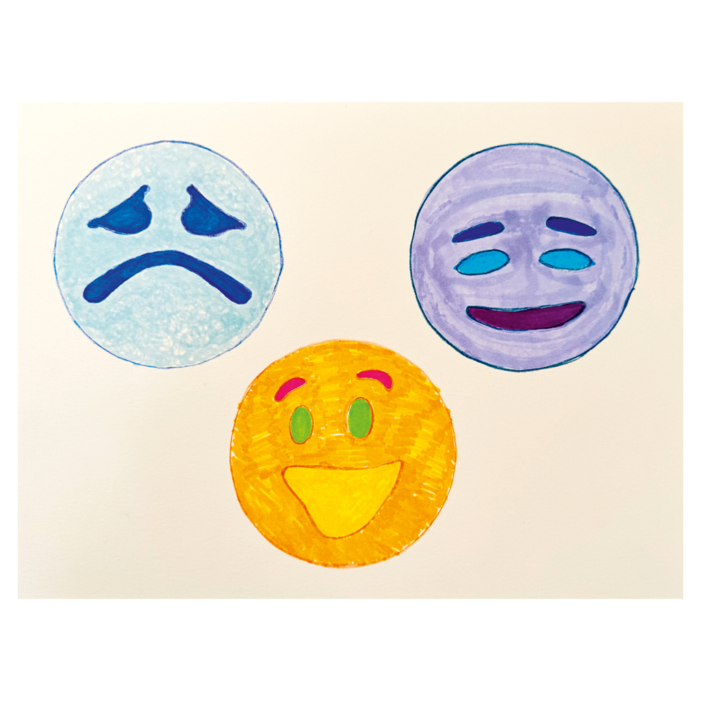 Emotionsschablonen, 8 Stück