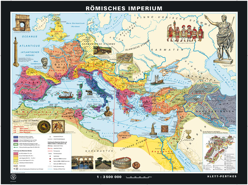 Wandkarte Römisches Imperium