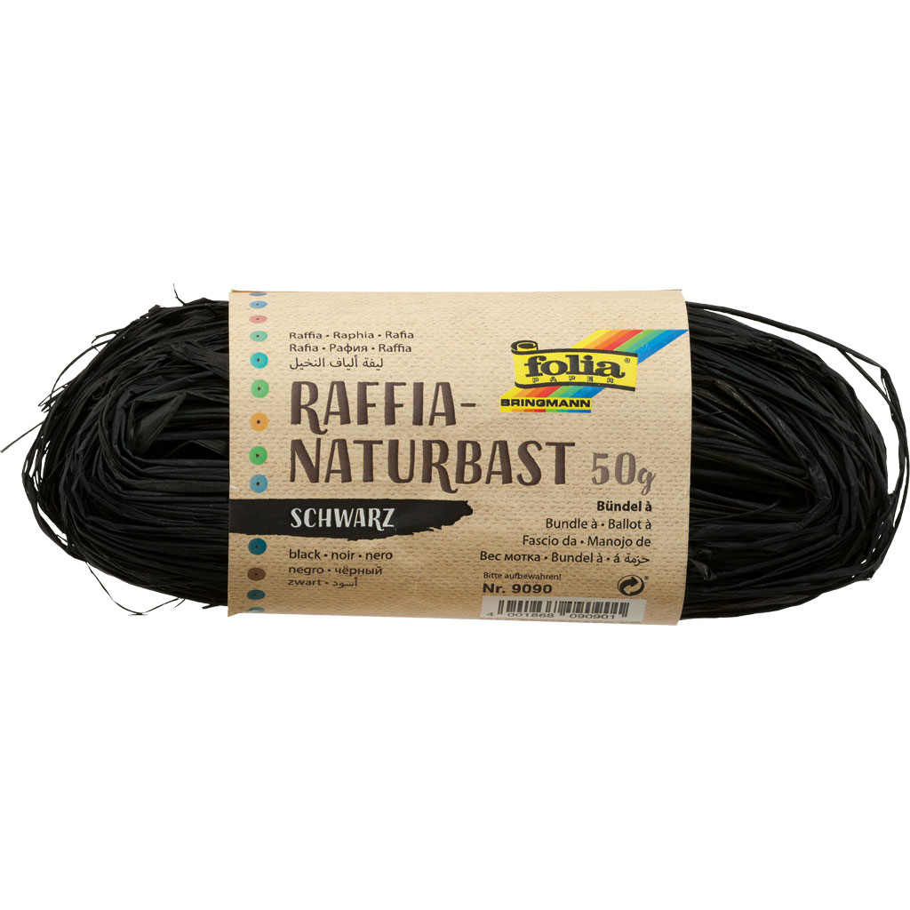 Folia® Naturbast, farbig, ca. 50 g