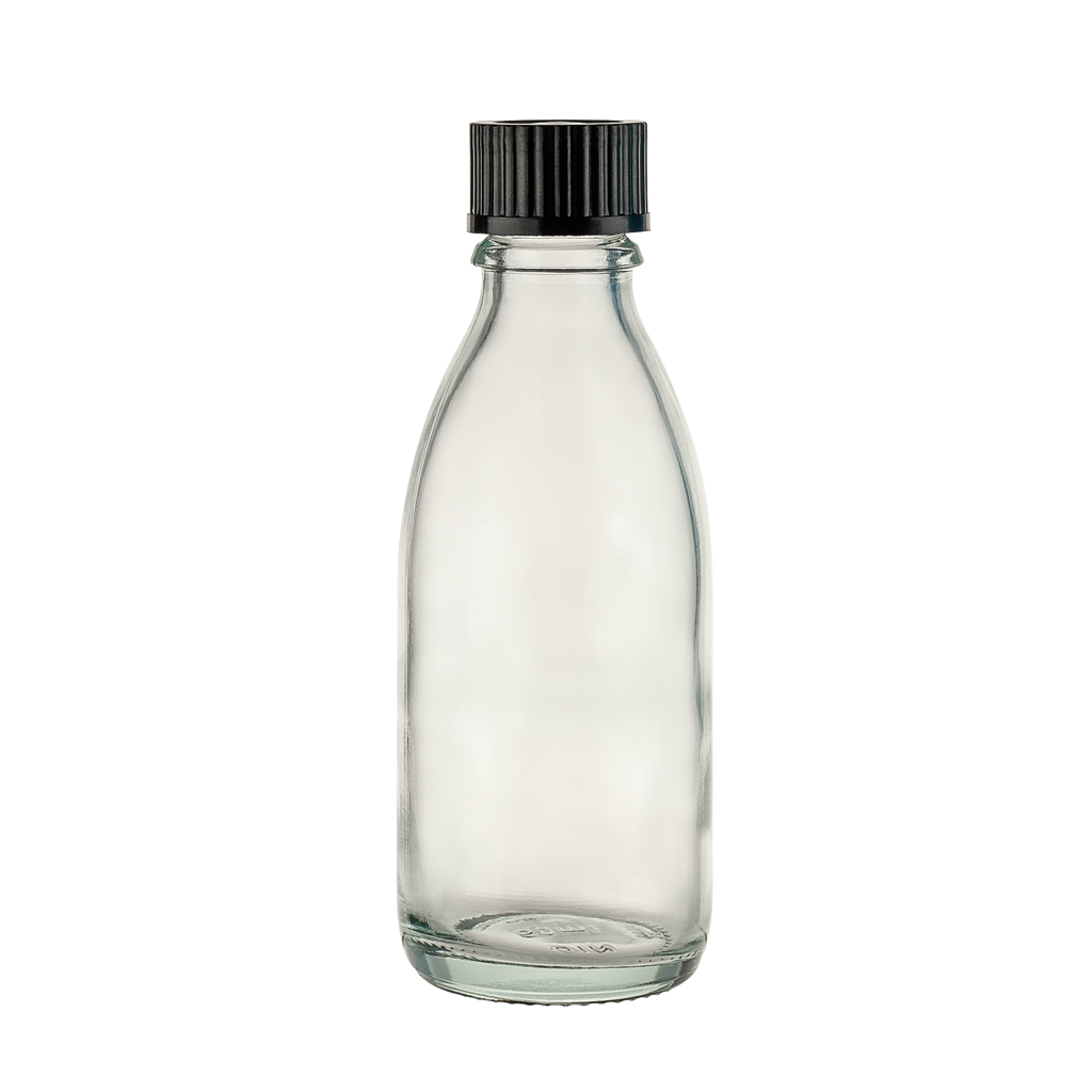 Gewindeglasflaschen, in 5 Größen lieferbar
