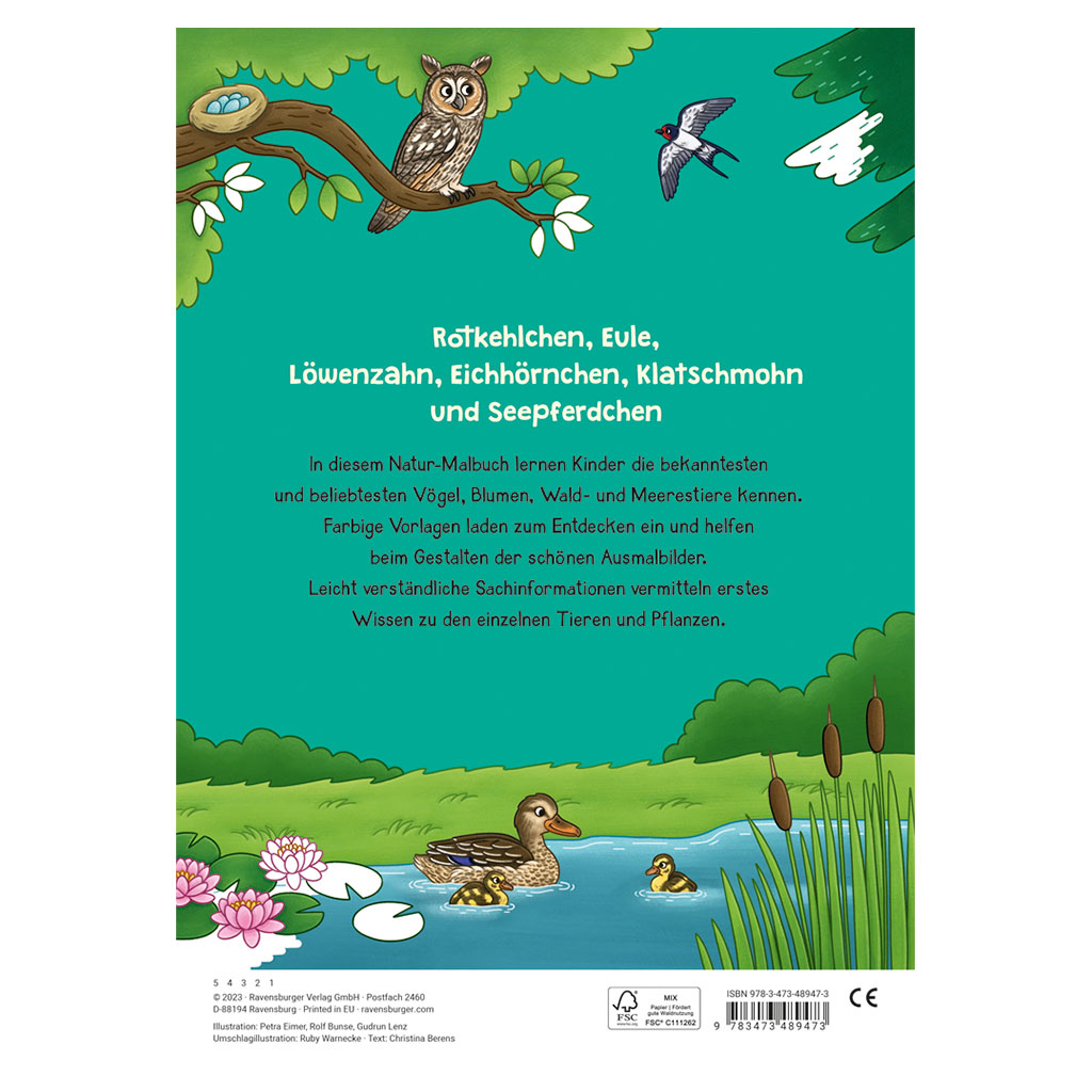 Ravensburger Mein großes Natur-Malbuch Ravensburger Mein großes Natur-Malbuch