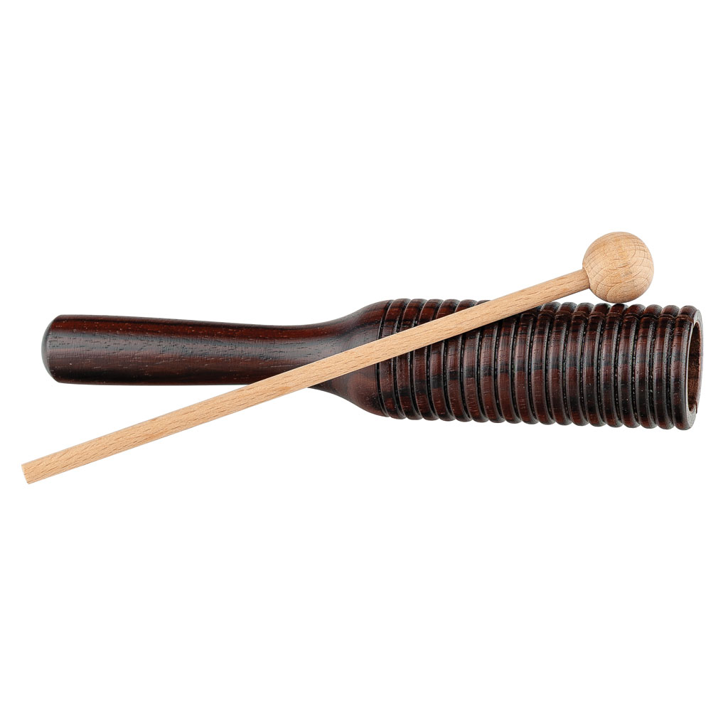 TrellaTon® Holz-Guiro aus Palisander, inkl. Schlägel