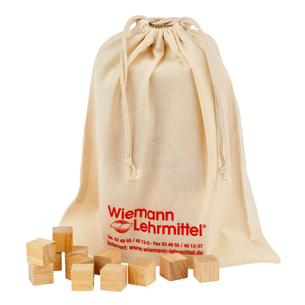 Soma-Würfel Bausatz in Stoffbeutel, inkl. Anleitung, naturfarben Soma-Würfel Bausatz in Stoffbeutel, inkl. Anleitung, naturfarben