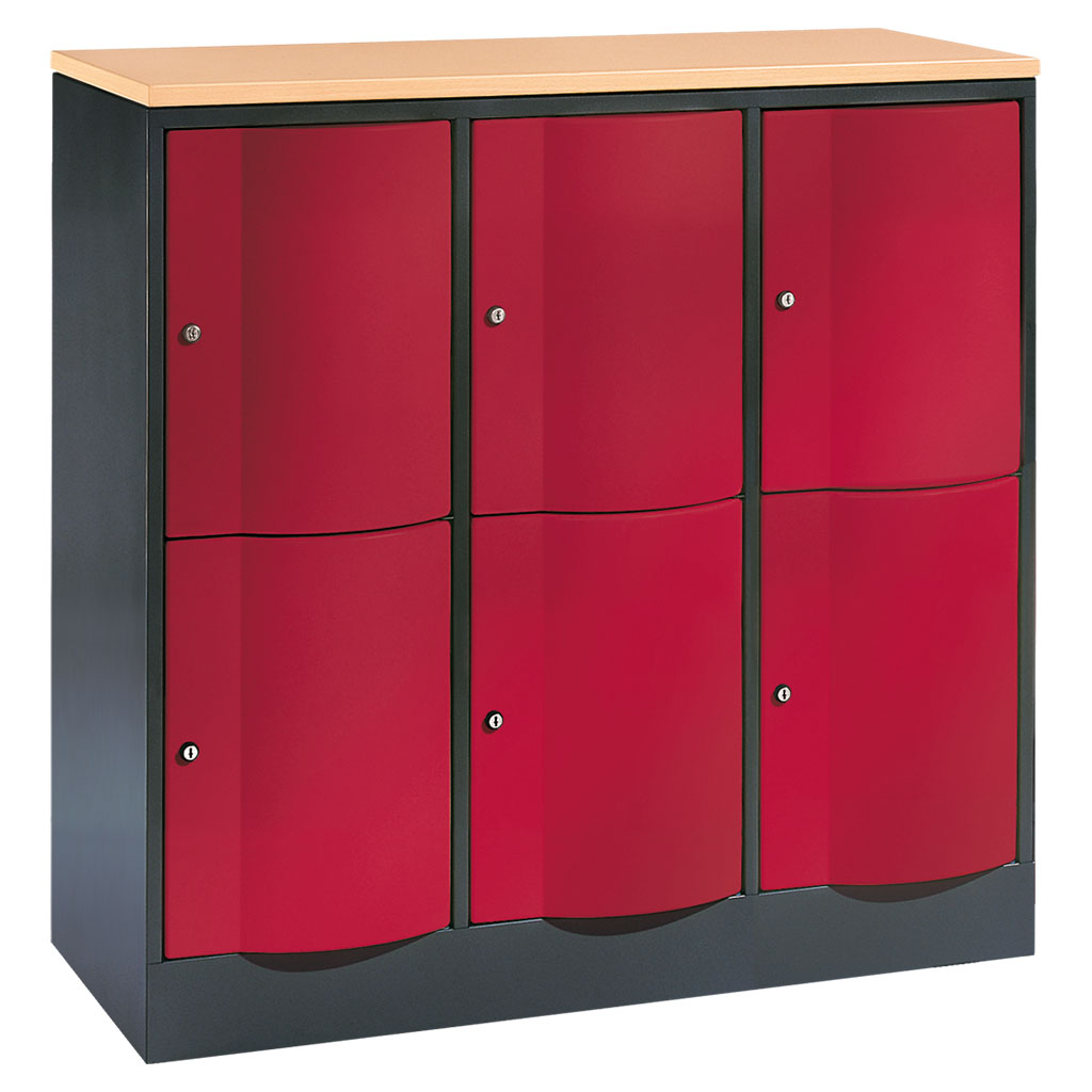 Großraum-Schließfachschrank, 3-reihig Großraum-Schließfachschrank, 3-reihig