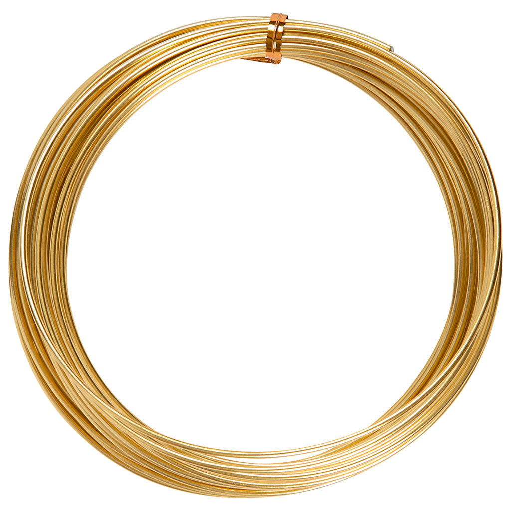 Aluminiumdraht Gold, 10 m, Ø 2 mm-Bild Auf diesem Bild ist das Produkt mit der Art.Nr.: W-93193 zu sehen