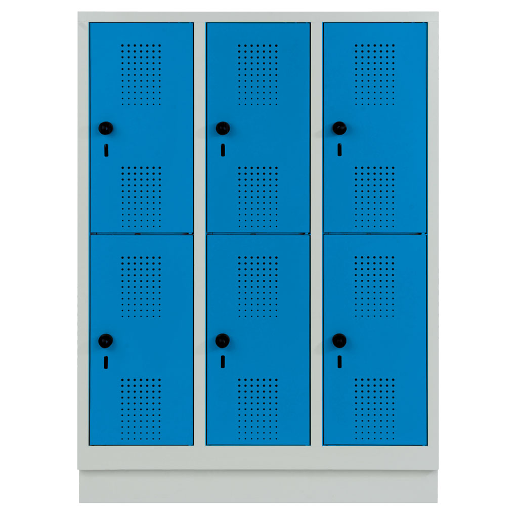 Garderobenschrank, doppelstöckig
