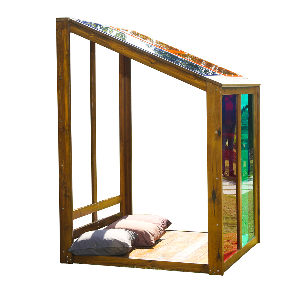 Outdoor-Regenbogenhaus