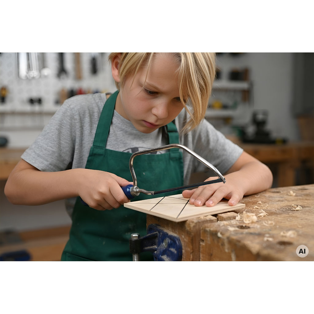Tangram zum Selberbauen, Platte mit 7 Grundformen