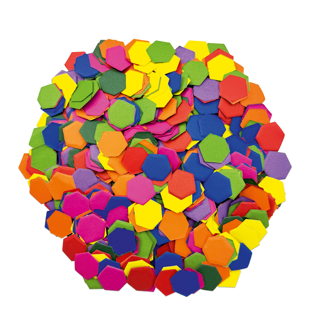 Hexagon-Mosaik, 2.000 Teile-Bild Auf diesem Bild ist das Produkt mit der Art.Nr.: W-93880 zu sehen