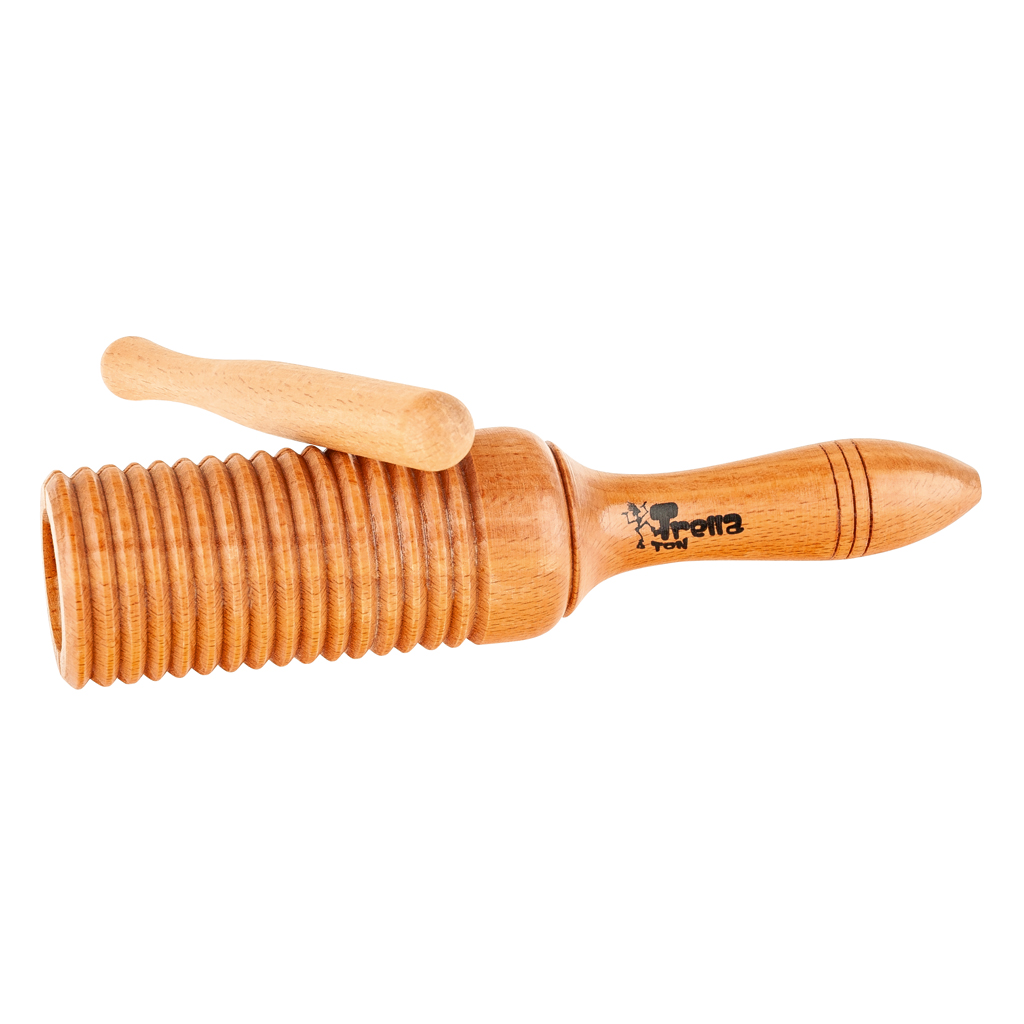 TrellaTon® Holz-Guiro mit Scraper TrellaTon® Holz-Guiro mit Scraper