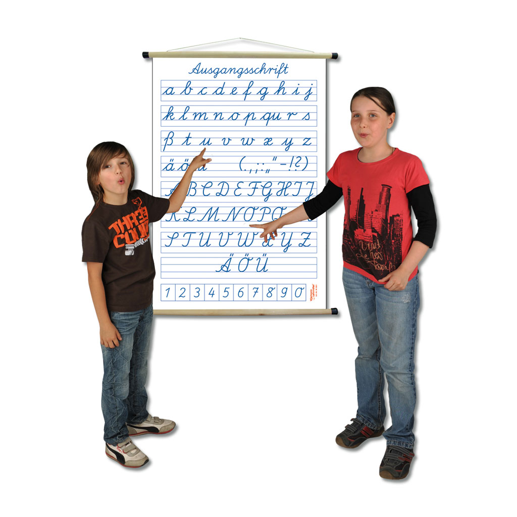 Schrifttafel Ausgangsschrift