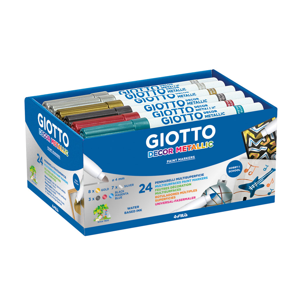 GIOTTO Decor Metal, 25 Fasermaler