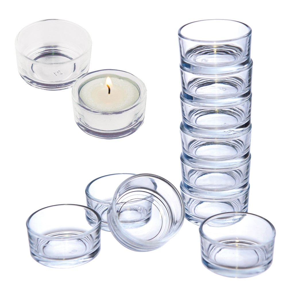 Glas-Teelichthalter, Ø 5 cm