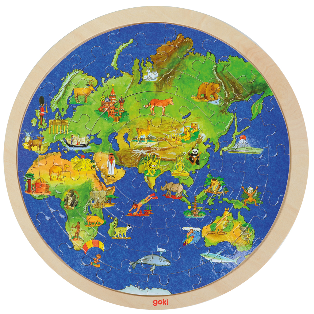 Puzzle „Die Erde“-Bild Auf diesem Bild ist das Produkt mit der Art.Nr.: W-80374 zu sehen