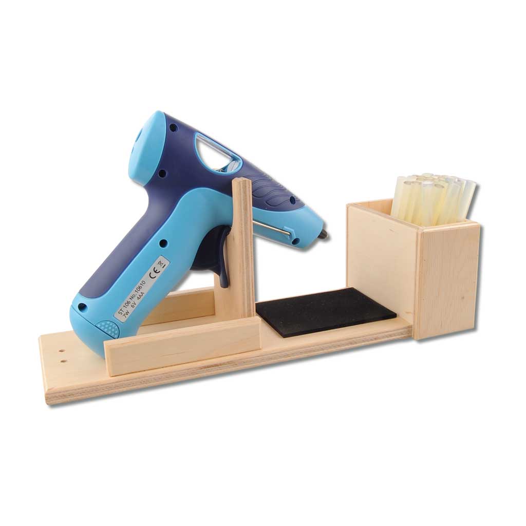 Holzständer für Heißklebepistolen