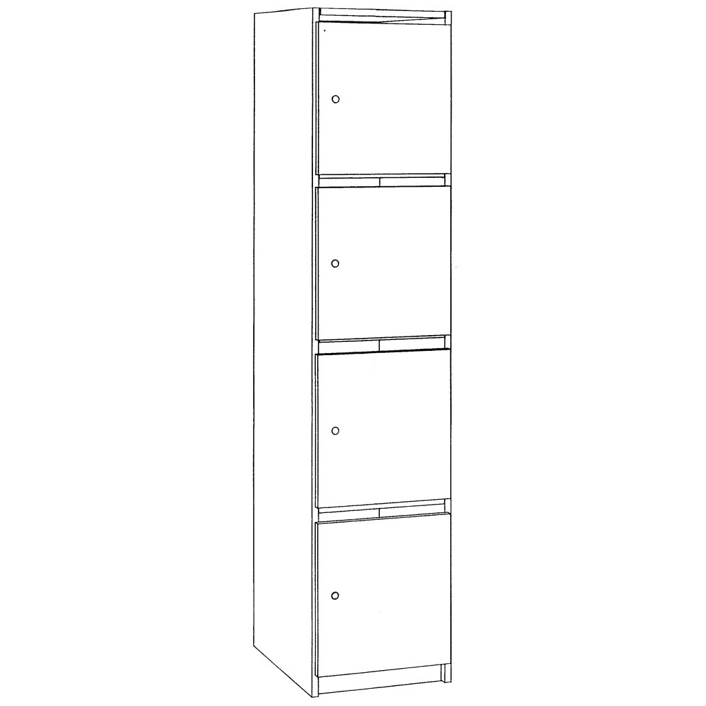 Modulus® Schließfachschrank 4B