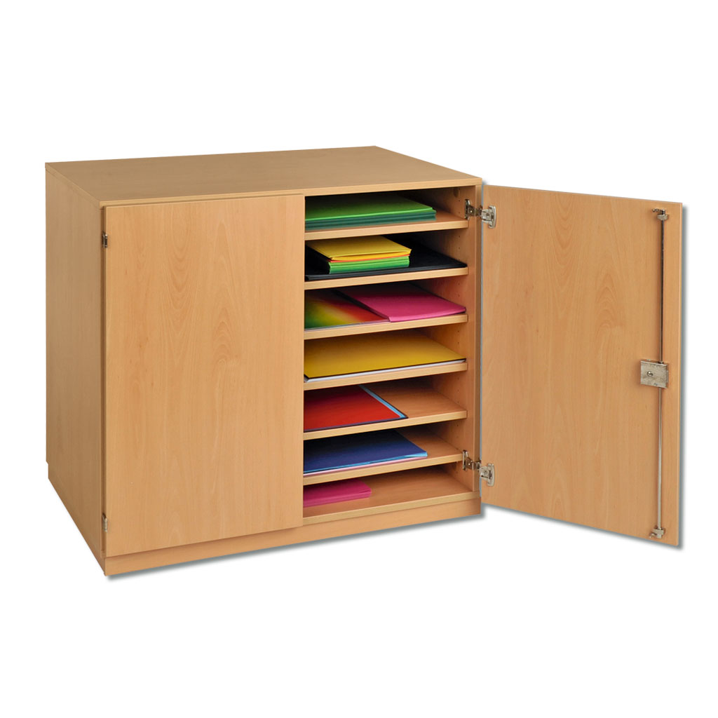 Modulus® Papierschrank mit 7 Böden, 6 davon verstellbar