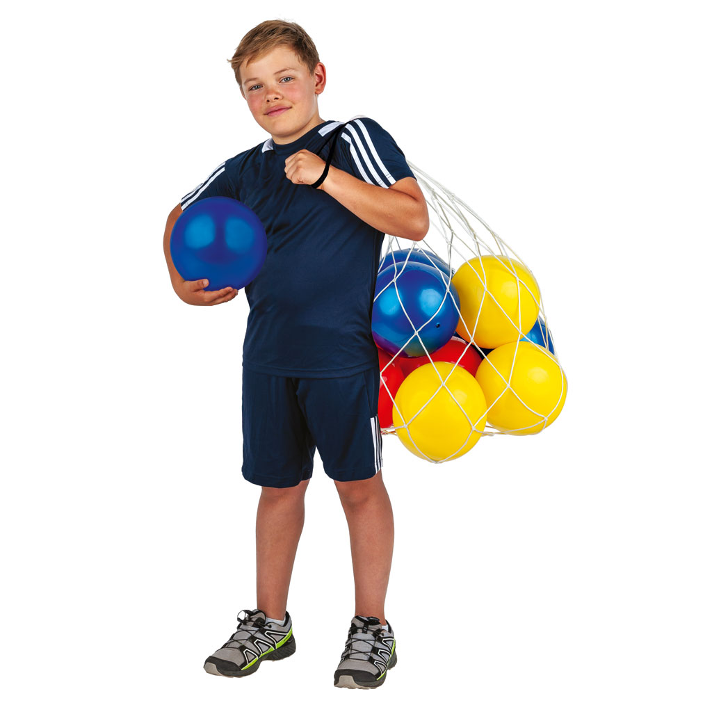 Wiemann Lehrmittel® Ballset mit 10 Spielbällen im Netz