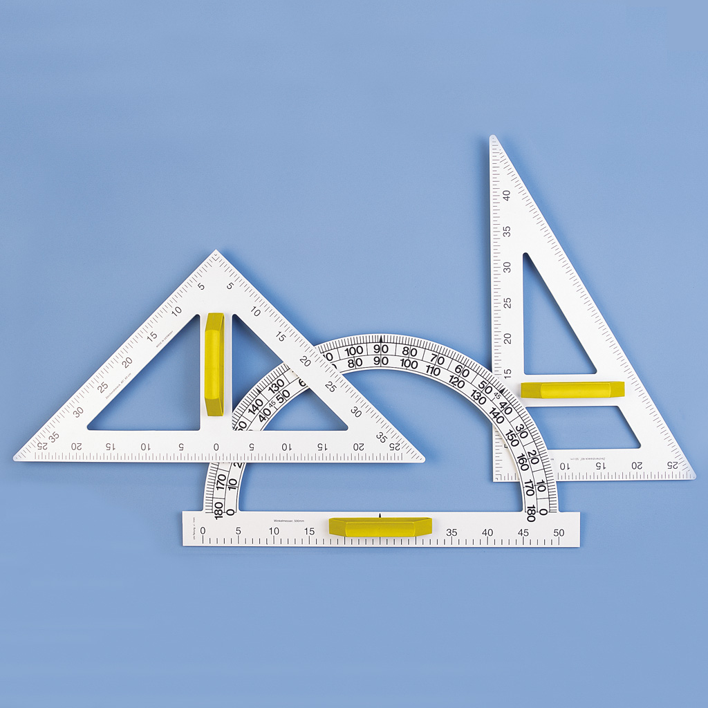 Zeichendreieck ohne Magnete - 50 cm