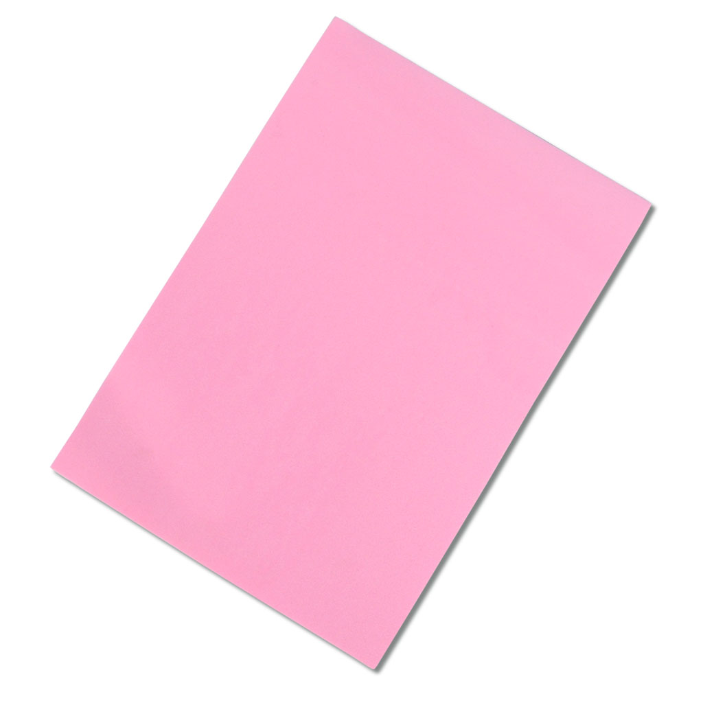 Moosgummi, 10 Bogen in einer Farbe, 20 x 29 cm