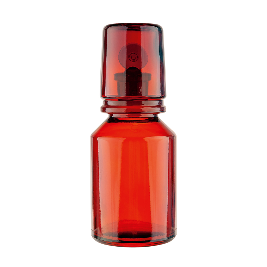 Säurekappenflasche, Duran, Braunglas