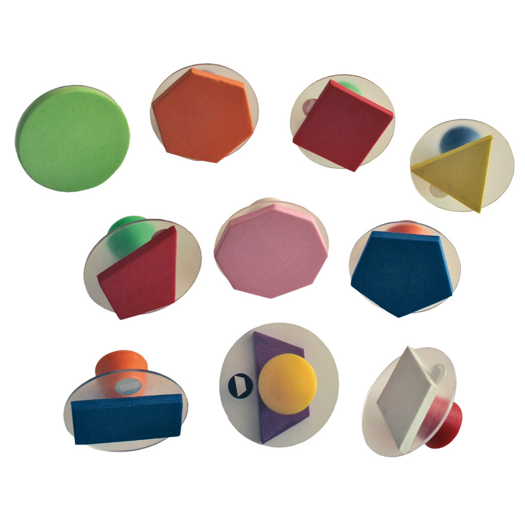 Geometrie-Formenstempel, 10 Stück