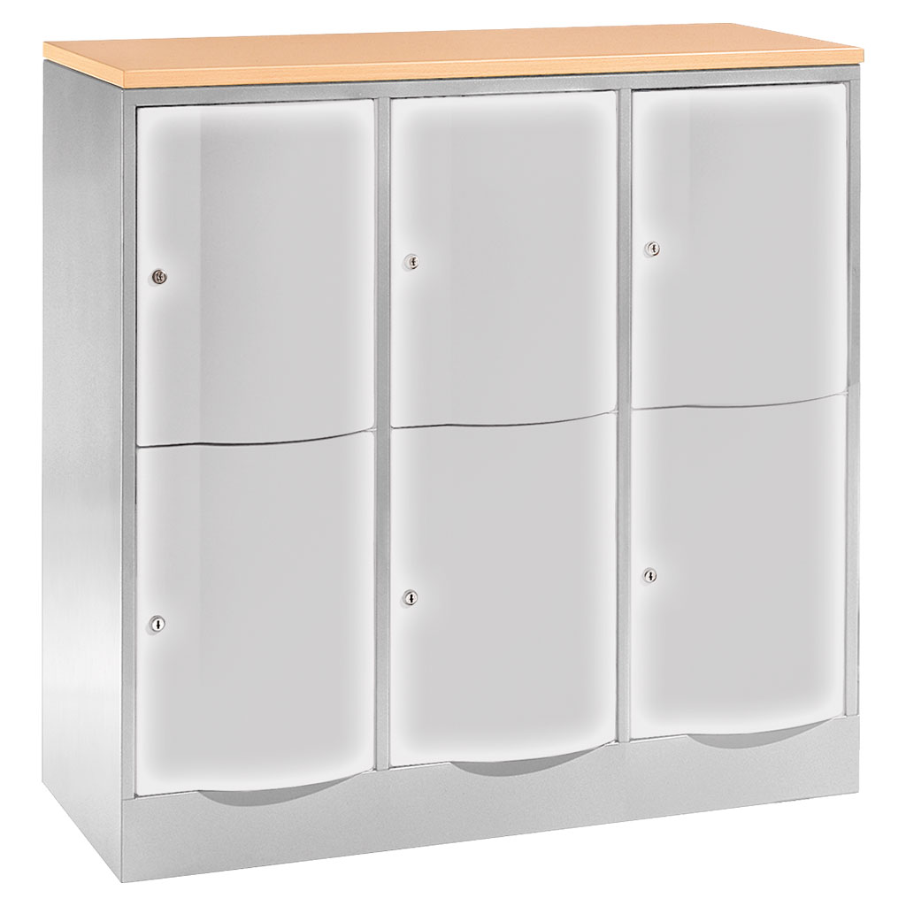 Großraum-Schließfachschrank, 3-reihig Großraum-Schließfachschrank, 3-reihig