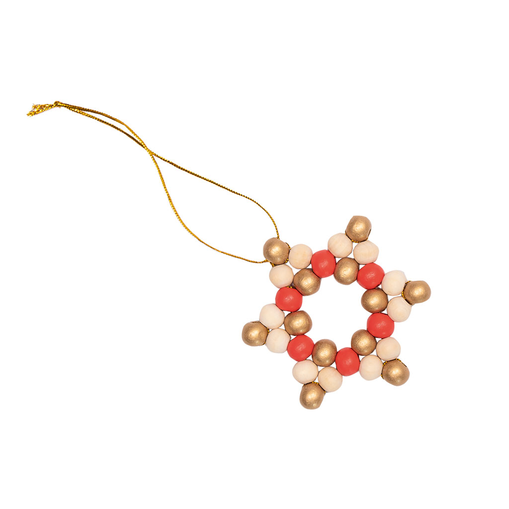 Folia® Holzperlen Sterne-Set