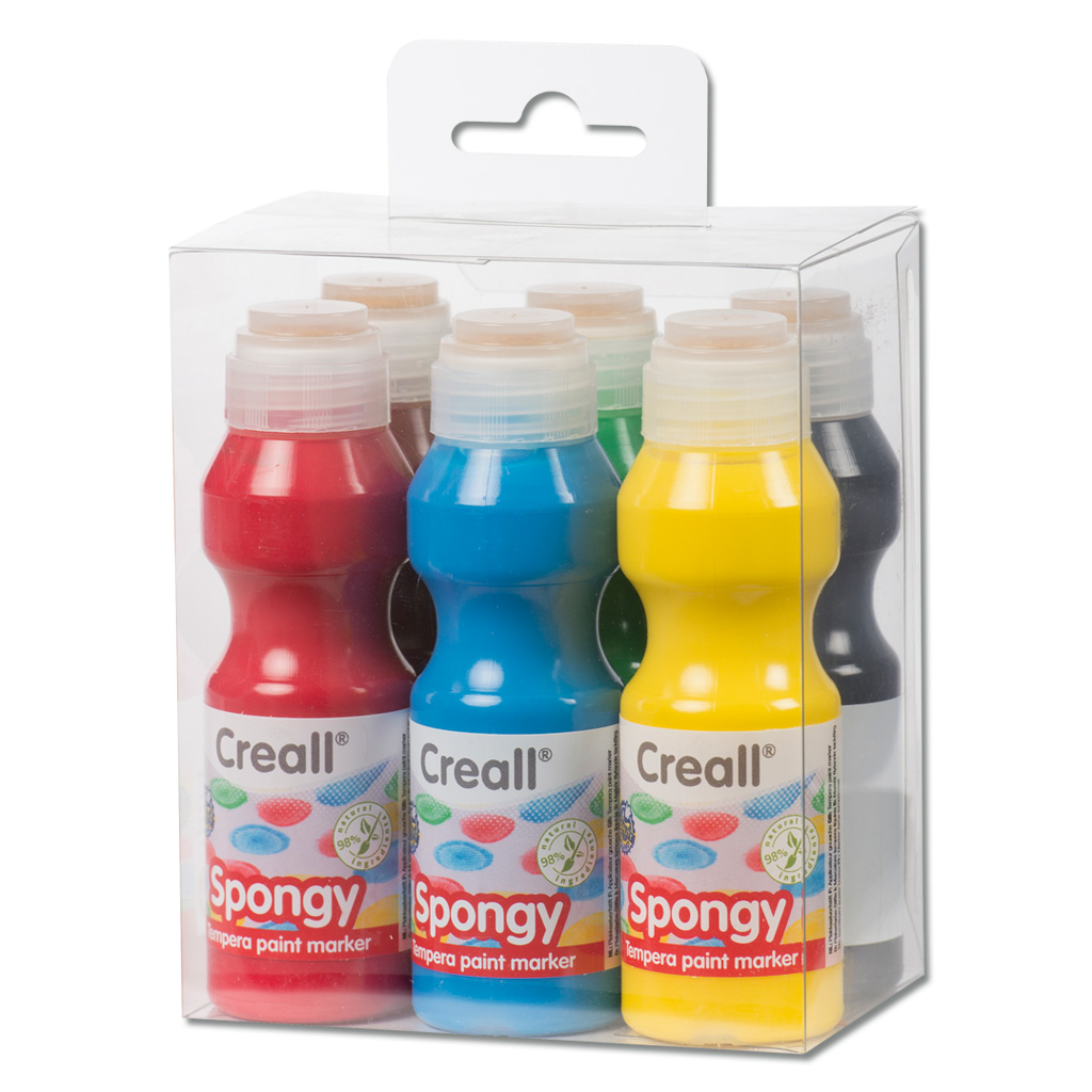 Creall® Spongy Plakatfarbe mit Schwammkappe