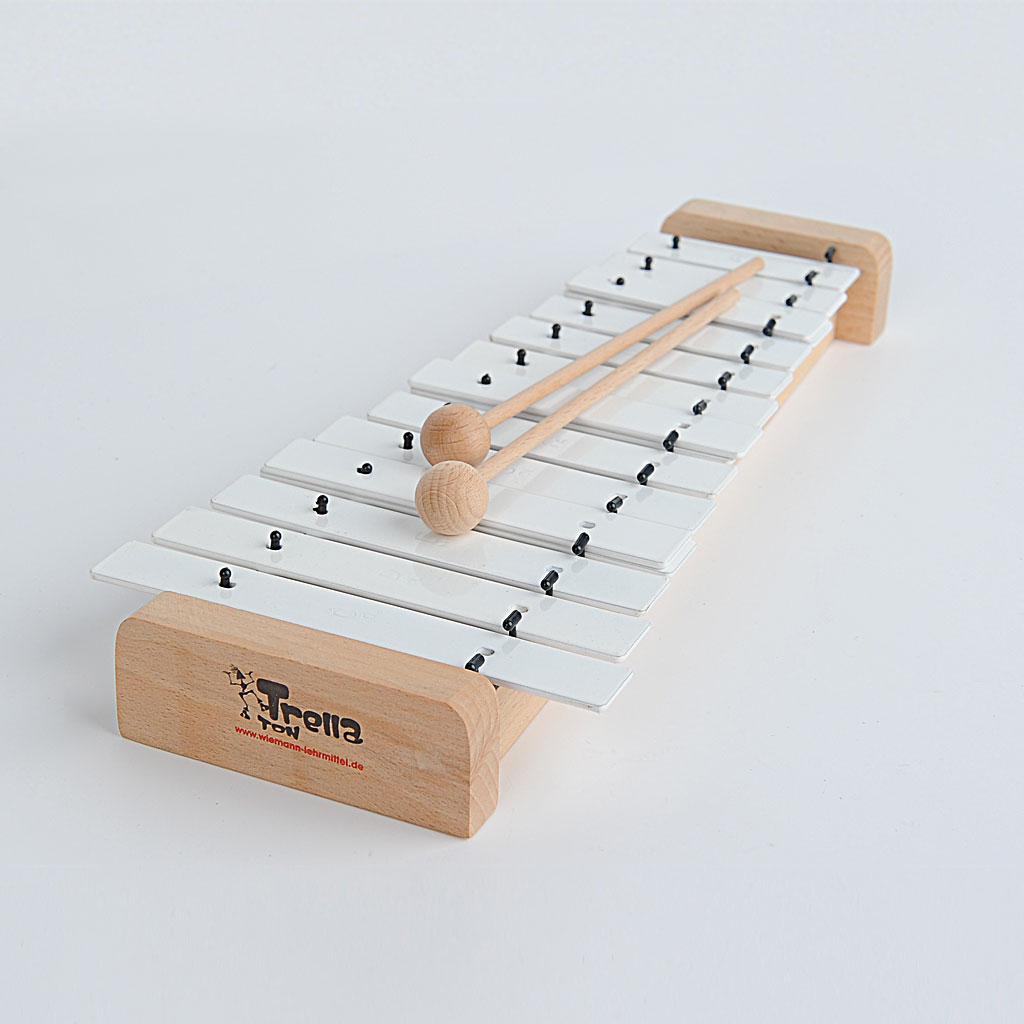 TrellaTon® Alt-Glockenspiel Alt-Metallophon, inkl. 2 Schlägel und 3 Halbtöne
