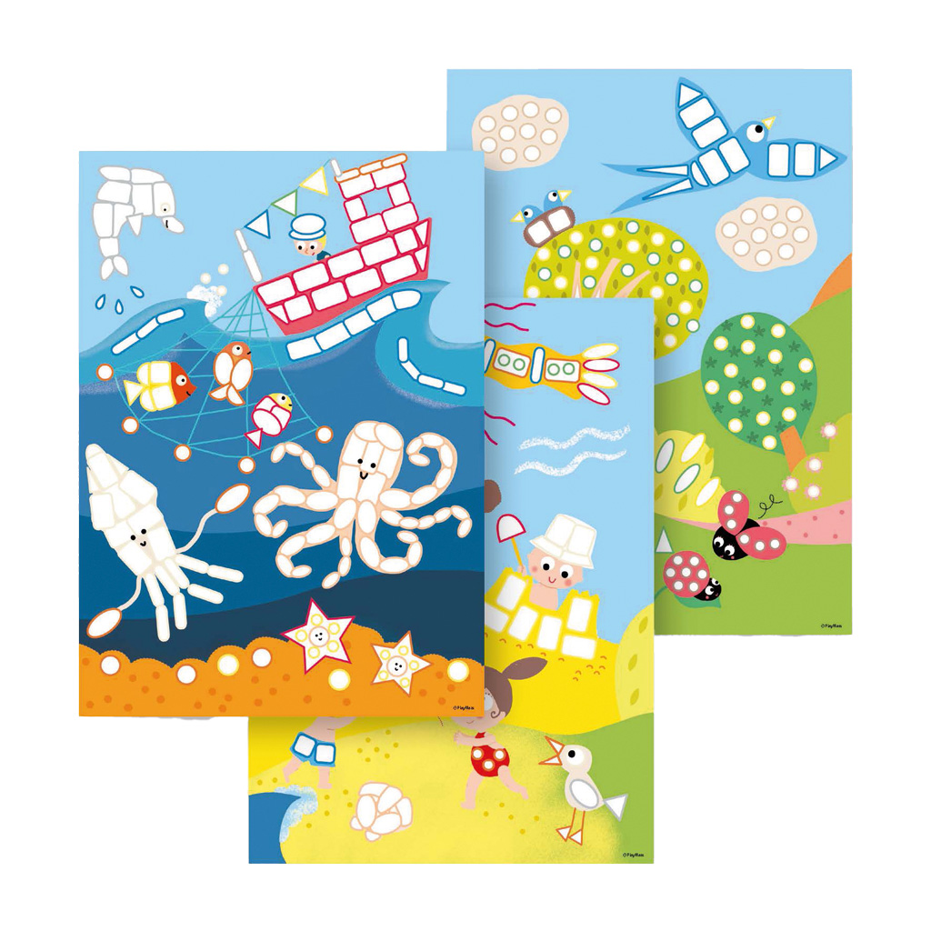 PlayMais® Wandbild, 28 Vorlagen in DIN A3