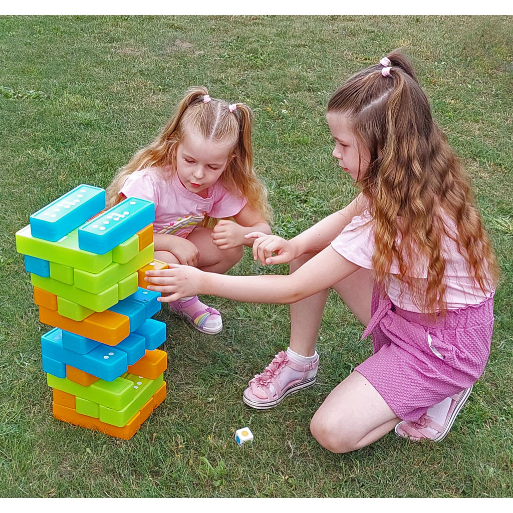 Wackelturm und Domino 2 in 1 Wackelturm und Domino 2 in 1