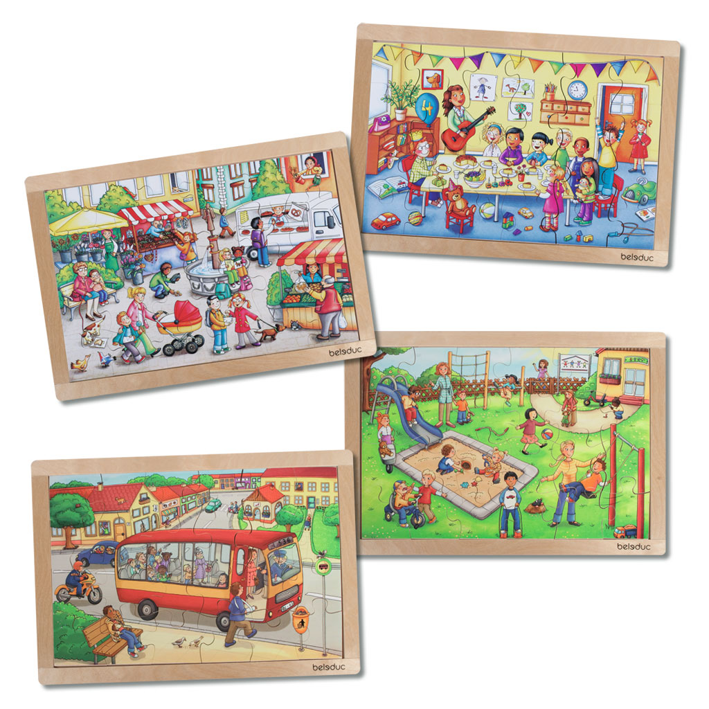 Holzpuzzle für Kleinkinder