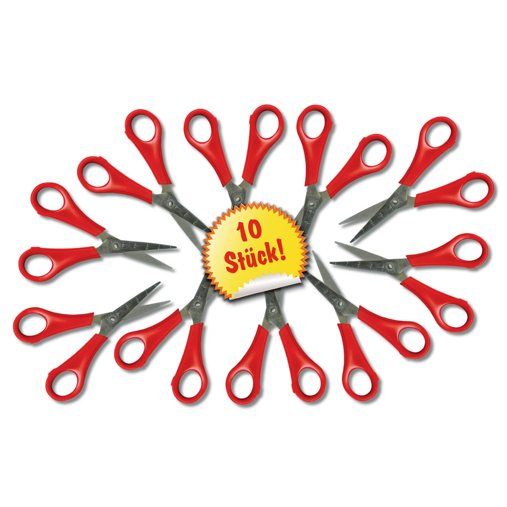 temp90208-bastelscherenset-spitz-rottrfQ3MwieU29W 10 Bastelscheren im Set - spitz