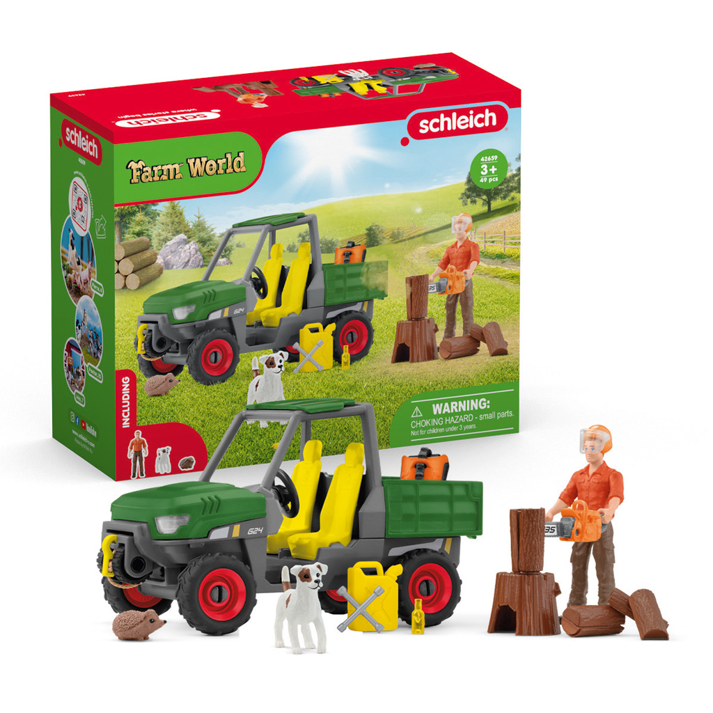 Schleich® Waldbauer mit Fahrzeug