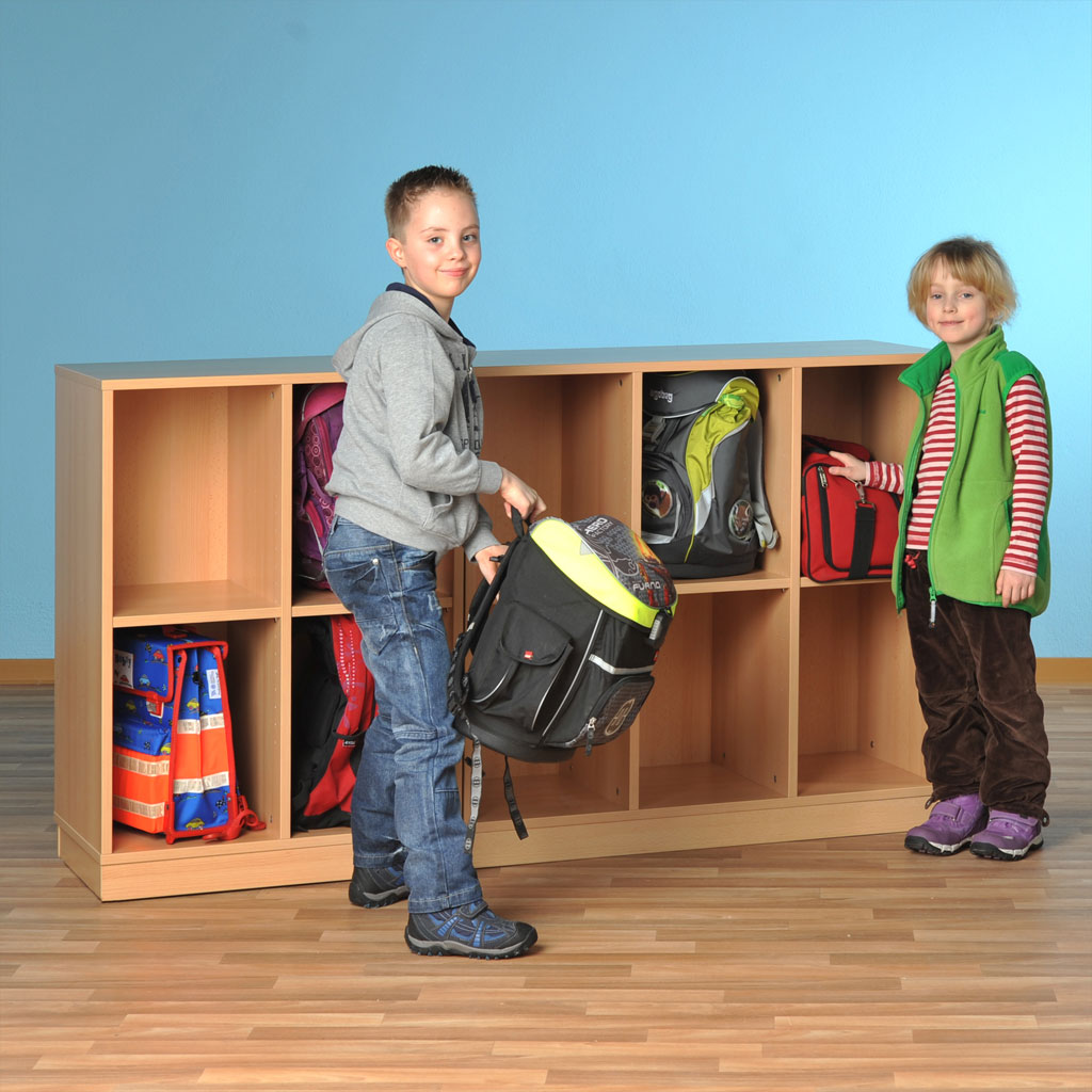 Modulus® Klassenzimmer-Regal, 5-reihig, fahrbar oder feststehend