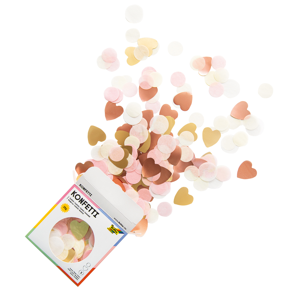 Folia® Konfetti Love-Bild Auf diesem Bild ist das Produkt mit der Art.Nr.: W-93641 zu sehen
