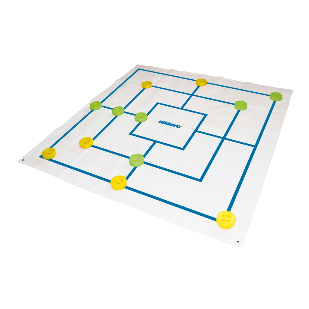 XXL Dame & Mühle Spiel