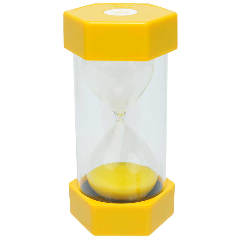 Große Sanduhr, Größe 16 cm Ø 8 cm, mit verschiedenen Zeiten